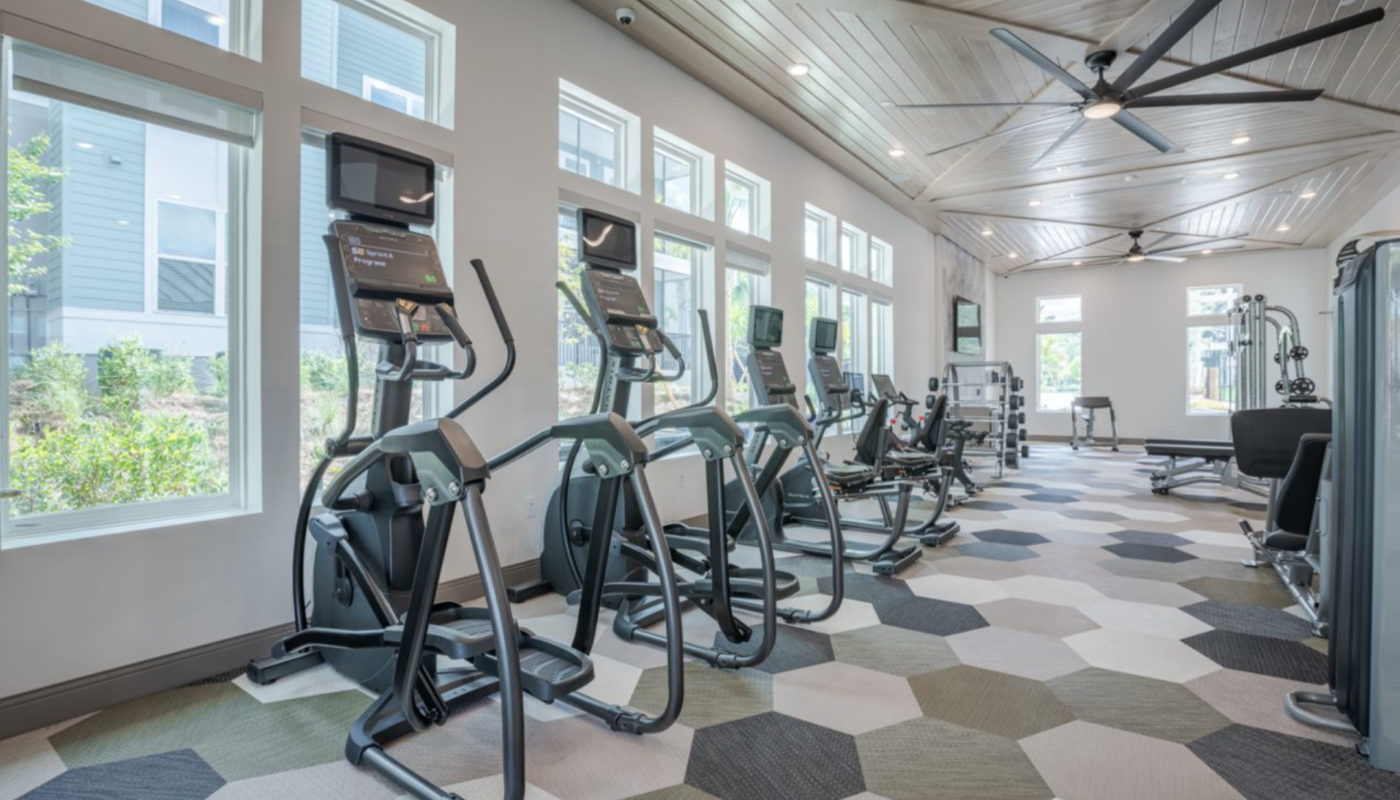Fitness center with leading-edge training equipment J Ardin Apopka FL luxury apartments for rent