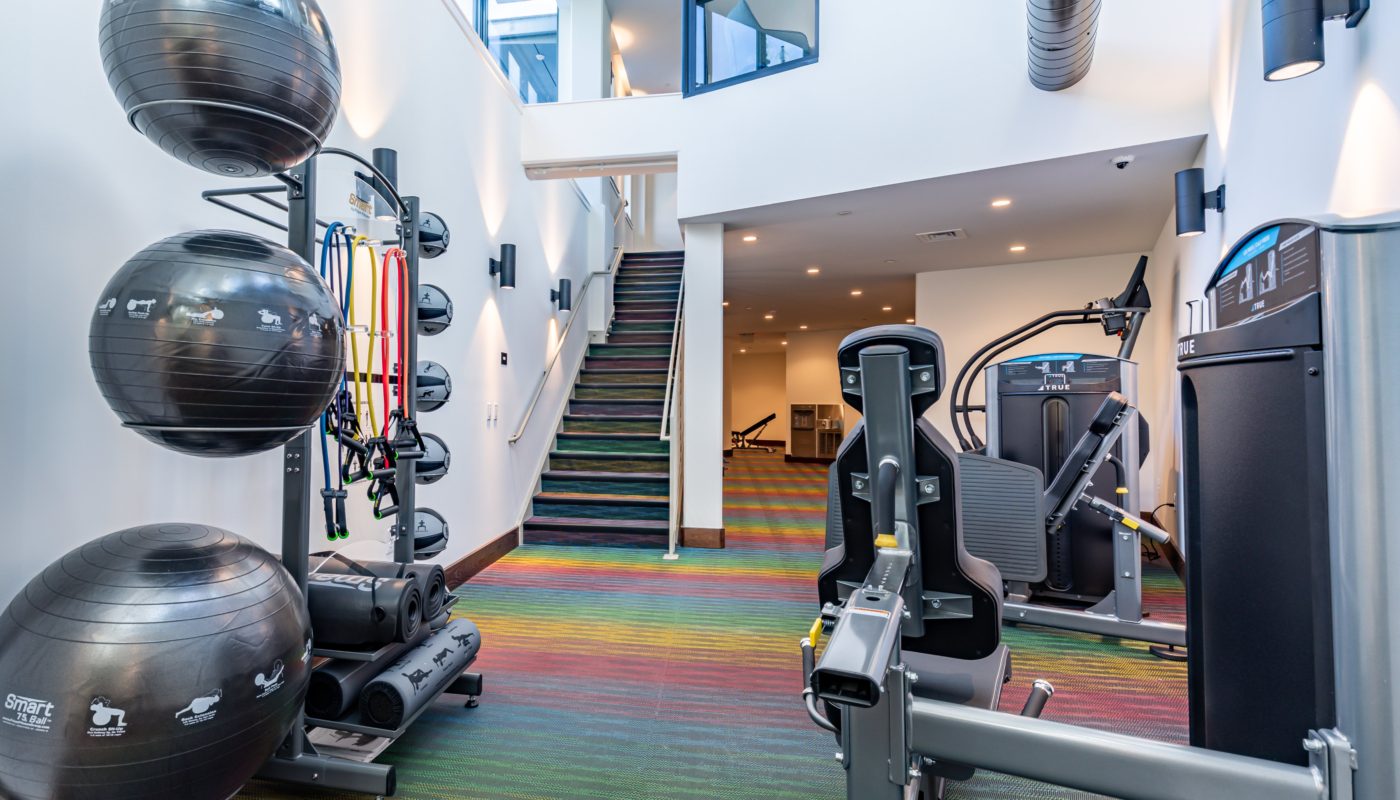 fitness center equipment Pinnacle NoMa luxury apartments in DC